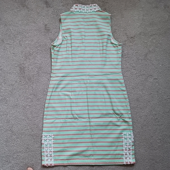 STRIPED SLEEVELESS CLASSIC TUNIC DRESS - Picture 3 of 6